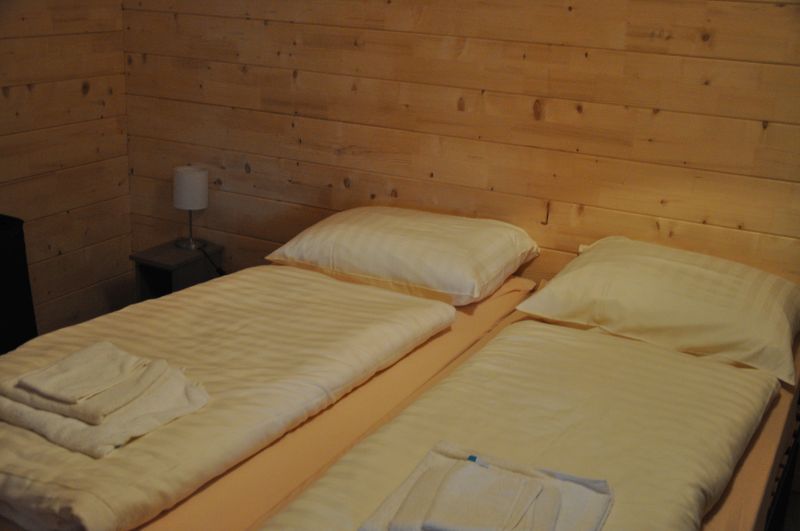 Bedrooms of the chalets