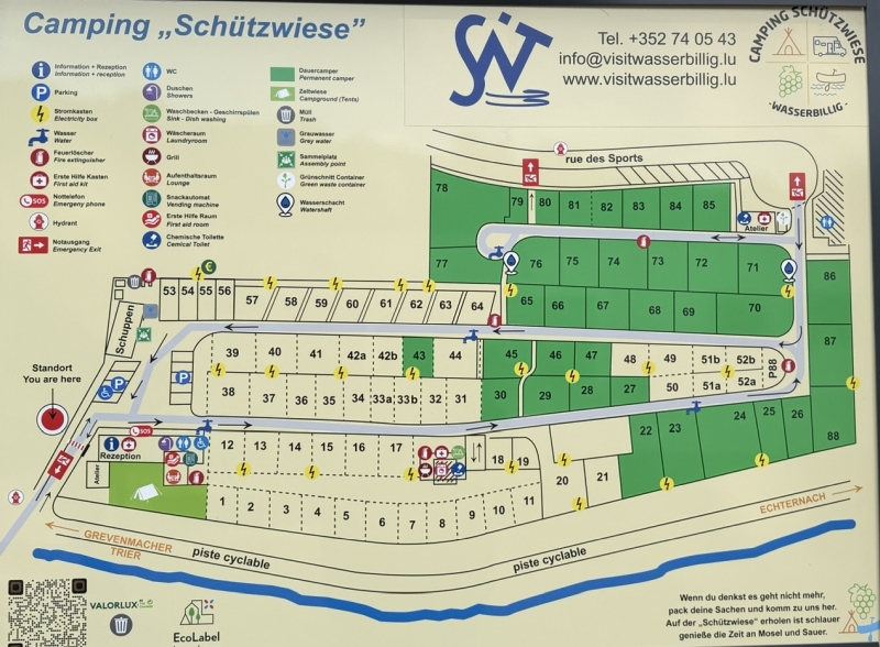 Map of Camping Schützwiese