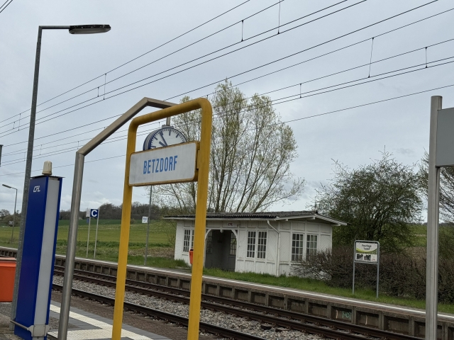 Vue de l'arrêt de train à Betzdorf